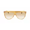 Victoria Beckham VB619S6509774 dámske aviator slnečné okuliare zlatý rám hnedé gradientové sklá 65 mm
