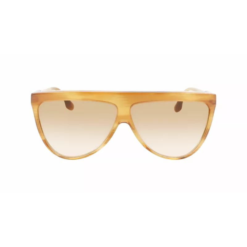 Victoria Beckham VB619S6509774 dámske aviator slnečné okuliare zlatý rám hnedé gradientové sklá 65 mm