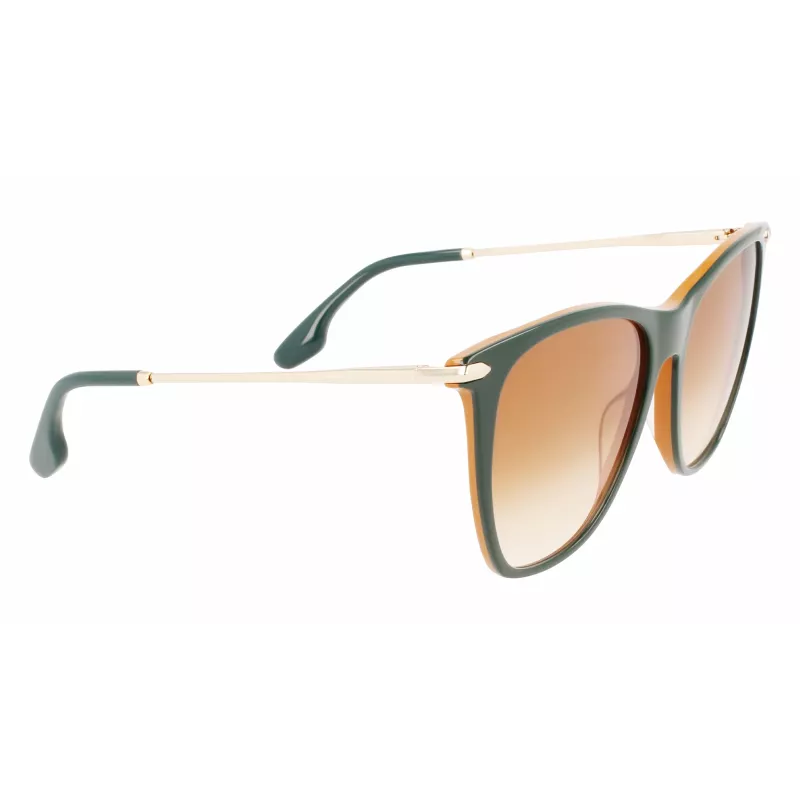 Victoria Beckham VB636S-342 dámske slnečné okuliare - havana korytnačinový rám, hnedé gradientové šošovky, 58 mm