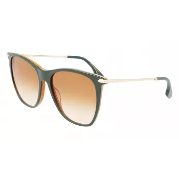 Victoria Beckham VB636S-342 dámske slnečné okuliare - havana korytnačinový rám, hnedé gradientové šošovky, 58 mm