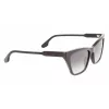 Victoria Beckham VB638S-001 dámske hranaté slnečné okuliare čierna/sivá 55/17/140 mm