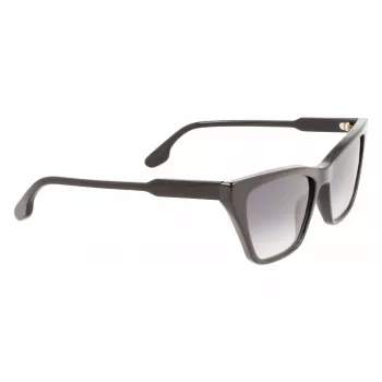 Victoria Beckham VB638S-001 dámske hranaté slnečné okuliare čierna/sivá 55/17/140 mm