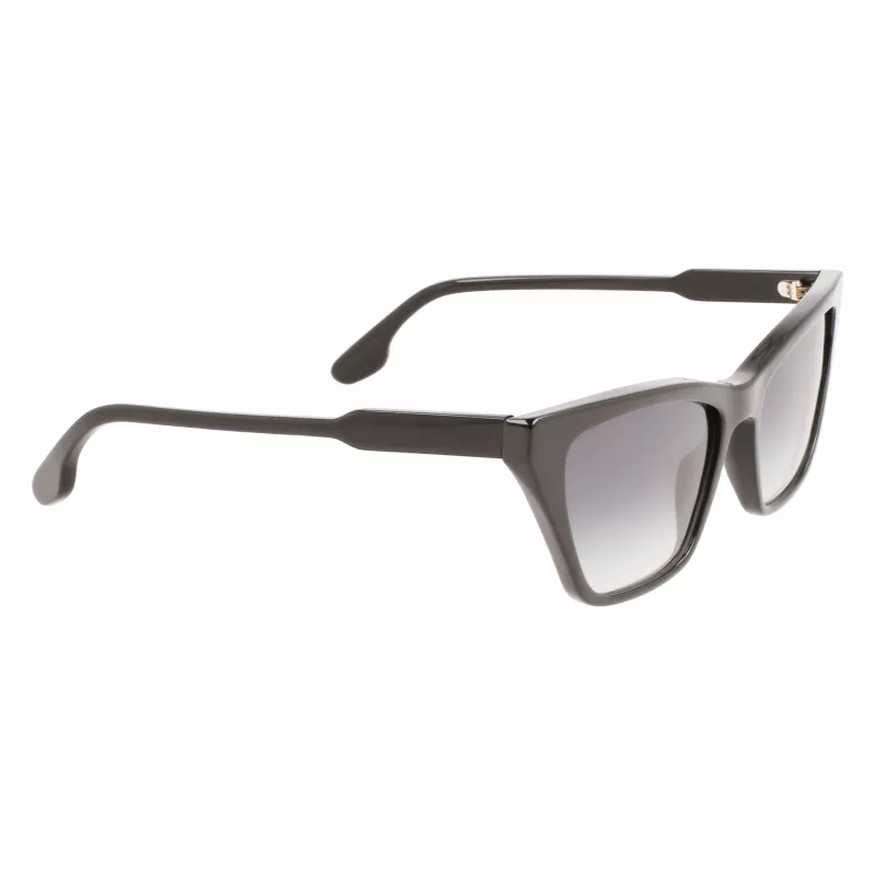 Victoria Beckham VB638S-001 dámske hranaté slnečné okuliare čierna/sivá 55/17/140 mm