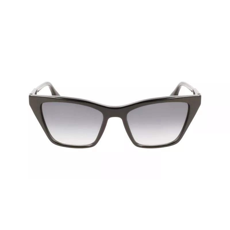 Victoria Beckham VB638S-001 dámske hranaté slnečné okuliare čierna/sivá 55/17/140 mm