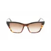 Victoria Beckham VB638S-005 dámske hranaté acetátové slnečné okuliare - čierny rám, sivé gradientové sklá 55/17/140 mm