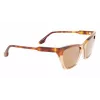 Victoria Beckham VB638S-218 dámske slnečné okuliare Havana hnedý gradient 55mm