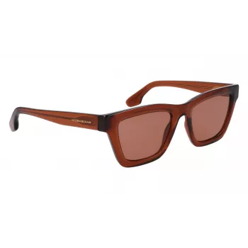 Victoria Beckham VB656S-203 dámske slnečné okuliare - hnedý havana acetátový rám s hnedými gradientovými sklami - 52 mm