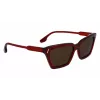 Victoria Beckham VB661S5716610 dámske hranaté acetátové slnečné okuliare - Red Havana 57 mm