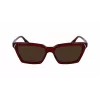 Victoria Beckham VB661S5716610 dámske hranaté acetátové slnečné okuliare - Red Havana 57 mm