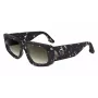Victoria Beckham VB670S-010 dámske nadrozmerné hranaté slnečné okuliare čierny acetát sivé sklo 54mm