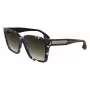 Victoria Beckham VB672S5715010 dámske nadrozmerné hranaté slnečné okuliare - čierny acetátový rám, sivé polykarbonátové šošovky, 57/15/140 mm