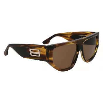 Victoria Beckham VB676S dámske slnečné okuliare - havannovo-hnedý acetátový rám s hnedými gradientovými sklami - 55/14/145 mm