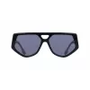 Victoria Beckham VB681S5815001 dámske hranaté slnečné okuliare čierny acetátový rám sivé sklá 58mm