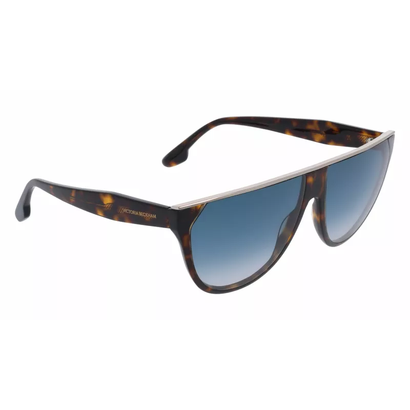 Victoria Beckham VB682S6113234 dámske nadrozmerné hranaté slnečné okuliare Havana hnedé gradientové