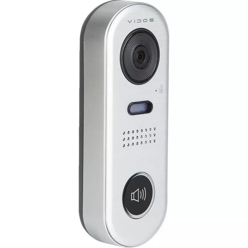 VIDOS DUO S1001 dverová stanica – Full HD 1080p, 2-vodičová, IP65, strieborná/sivá