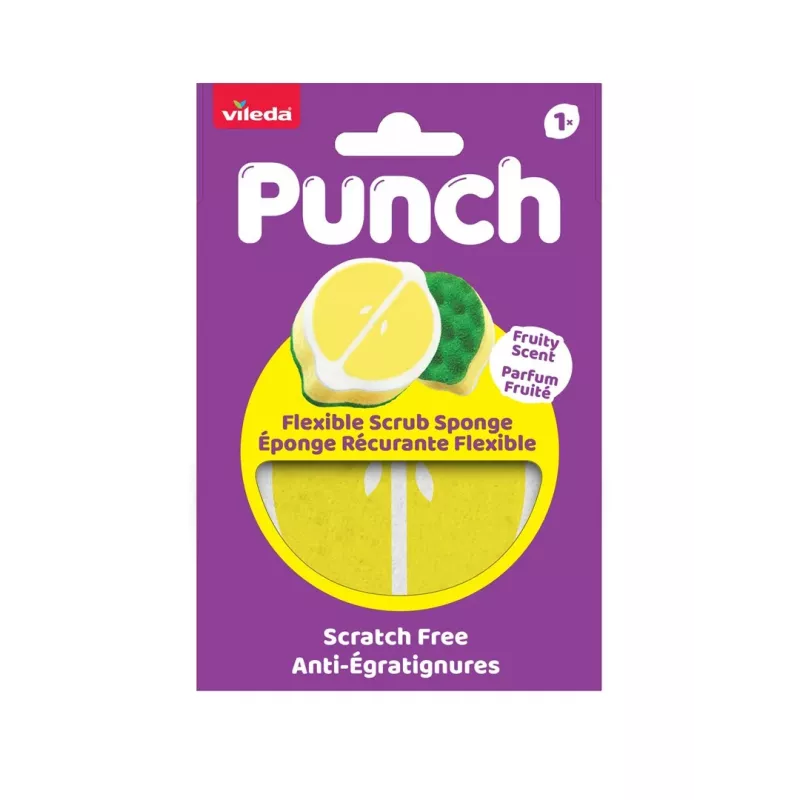 Vileda Punch flexibilný čistič špongií, citrón, 1 kus