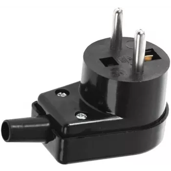 VIPLAST 220-05 Uhlová zástrčka 16A 250V IP20 čierna