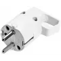 VIPLAST 325-01 univerzálna Schuko zástrčka s krúžkom, 16A 250V, IP20, biela