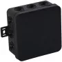 VIPLAST V7 Klik nástenná rozvodná krabica, prázdna, 12 vstupov, čierna, IP54, 100x100x41 mm