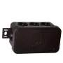VIPLAST V8 nástenná rozvodná krabica, 8 vstupov, IP54, čierna, 80x45x41mm