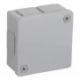 VIPLAST VP-22 Povrchová odbočná krabica, 6 káblových vstupov, prázdna, sivá, IP55, 86x86x40 mm