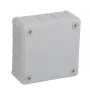 VIPLAST VP-41 povrchová prázdna krabica, 12 káblových vstupov, sivá, IP55, 98x98x42mm