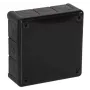 VIPLAST VP-51 nástenná prázdna rozvodná krabica, 12 káblových vstupov, IP55, čierna, 118x118x46 mm, 051-05
