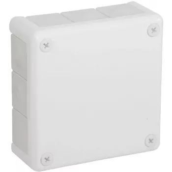VIPLAST VP-51 Navrchová prázdna krabica, 12 káblových vstupov, biela, IP55, 118x118x46 mm