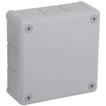 VIPLAST VP-51 nástenná rozvodná krabica, 12 vstupov, sivá, IP55, 118x118x46 mm
