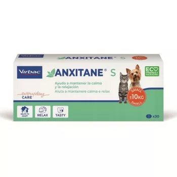 Virbac Anxitane 30 žuvacích tabliet pre psy a mačky – upokojujúci doplnok s L-teanínom