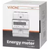 Virone EM-3 trojfázový elektromer, 80A, 3 moduly, DIN lišta TH-35mm