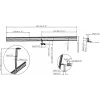 Vision VFM-MNU/P4X55 montážna sada pre videostenu s veľkou nosnosťou pre 4x 50-55