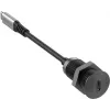 Vivolink USB-C stolová zásuvka čierna s 0,3 m USB-C káblom