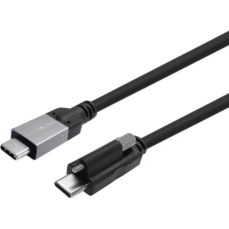 VIVOLINK Kábel USB-C so skrutkou na USB-C 8m, testovaný Enterprise (PROUSBCMMS8)