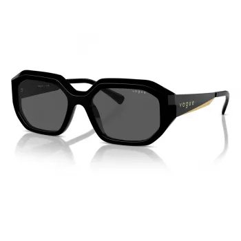 VOGUE VO5554S-W4487 dámske cat eye slnečné okuliare čierna/sivá 54 mm