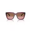 VOGUE VO5575SB29891 dámske obdĺžnikové slnečné okuliare Havana hnedý gradient 55 mm