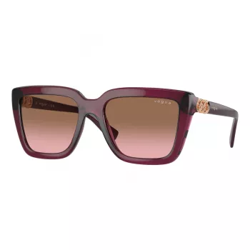 VOGUE VO5575SB29891 dámske obdĺžnikové slnečné okuliare Havana hnedý gradient 55 mm