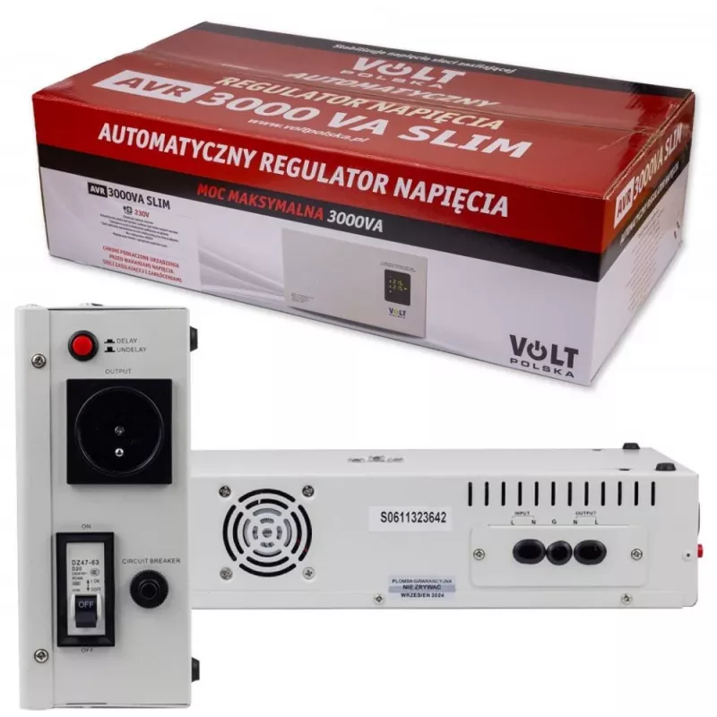 Volt Polska AVR 3000VA Slim 8% Stabilizátor napätia