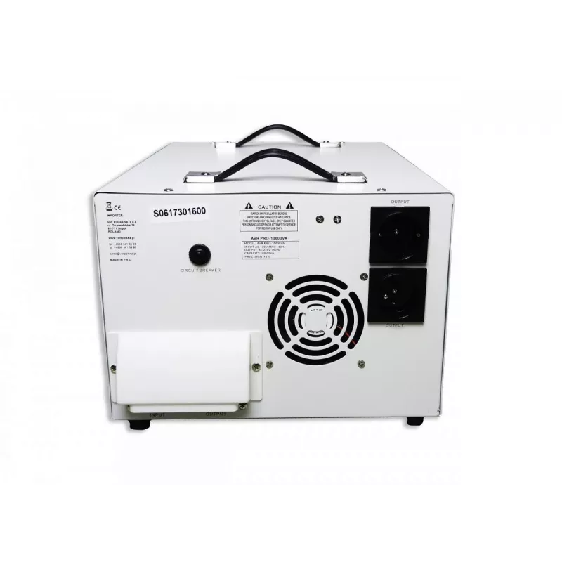 Volt Polska AVR Pro 10000VA servo stabilizátor napätia 3 %