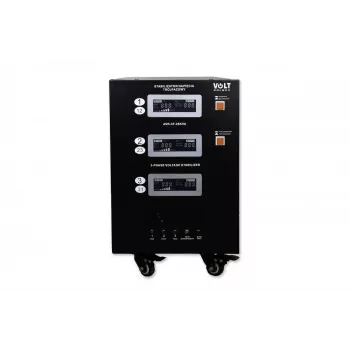 VOLT POLSKA AVR PRO 25000VA trojfázový stabilizátor napätia automatický 3% presnosť servomotor