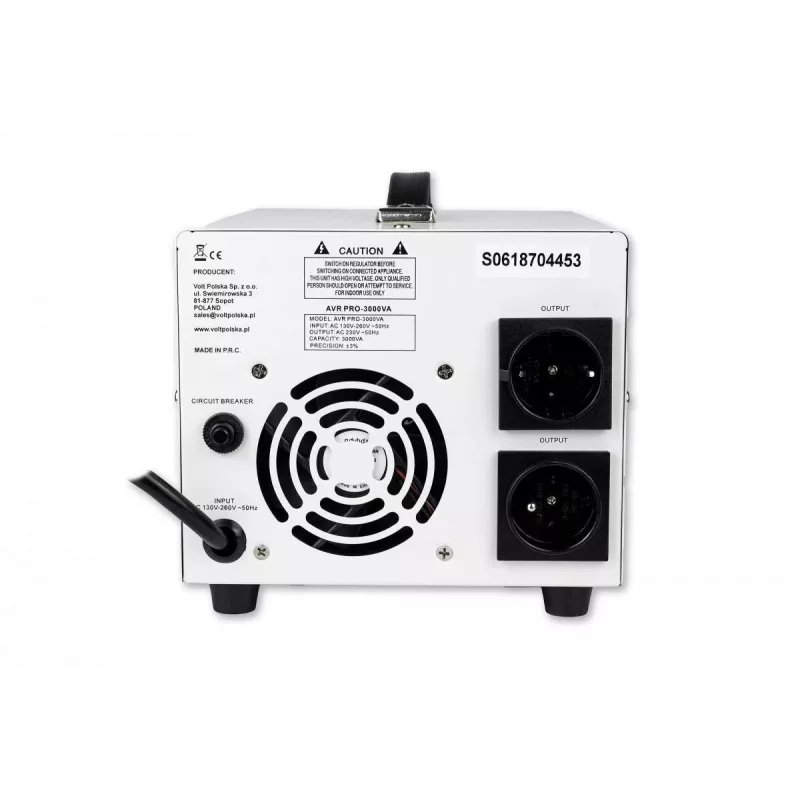 Volt Polska AVR PRO 3000VA 3% stabilizátor napätia