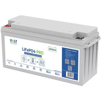 Volt Polska LiFePO4 batéria 12,8V 200Ah (200A) s BMS a Bluetooth