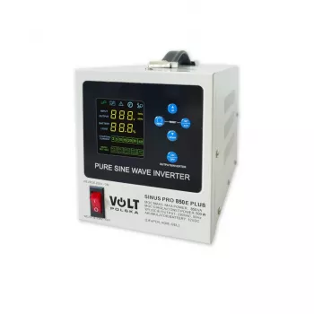 VOLT POLSKA SINUSPRO 850E PLUS 2/230V (500/850W) menič-nabíjačka-UPS pre AGM, GEL, LiFePO4 batérie