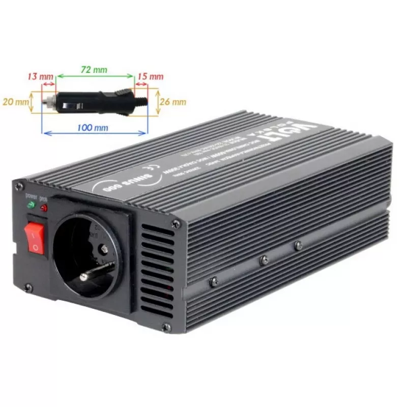 Volt Sinus 600 čistý sínusový menič 24V-230V 300W/600W