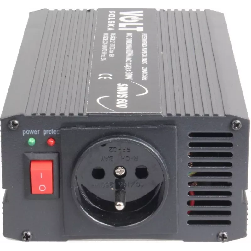Volt Sinus 600 čistý sínusový menič 24V-230V 300W/600W