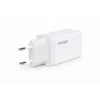 Voltage GaN 67W nástenná nabíjačka, 2x USB-C & 1x USB-A, PD 3.0, QC 3.0, PPS, EU konektor, biela