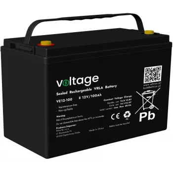 VOLTAGE AGM batéria 12V 100Ah VE12-100 (životnosť 6-9 rokov)