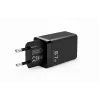 Voltage GaN nabíjačka 67W nástenná nabíjačka, PD 3.0 / QC 3.0, 2x USB-C & 1x USB-A, EU konektor, čierna