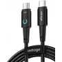 VOLTAGE PowerAngle USB-C na USB-C 100W PD kábel 1m čierny