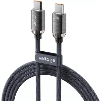 VOLTAGE PureCrystal 100W USB-C na USB-C PD kábel 1m čierny